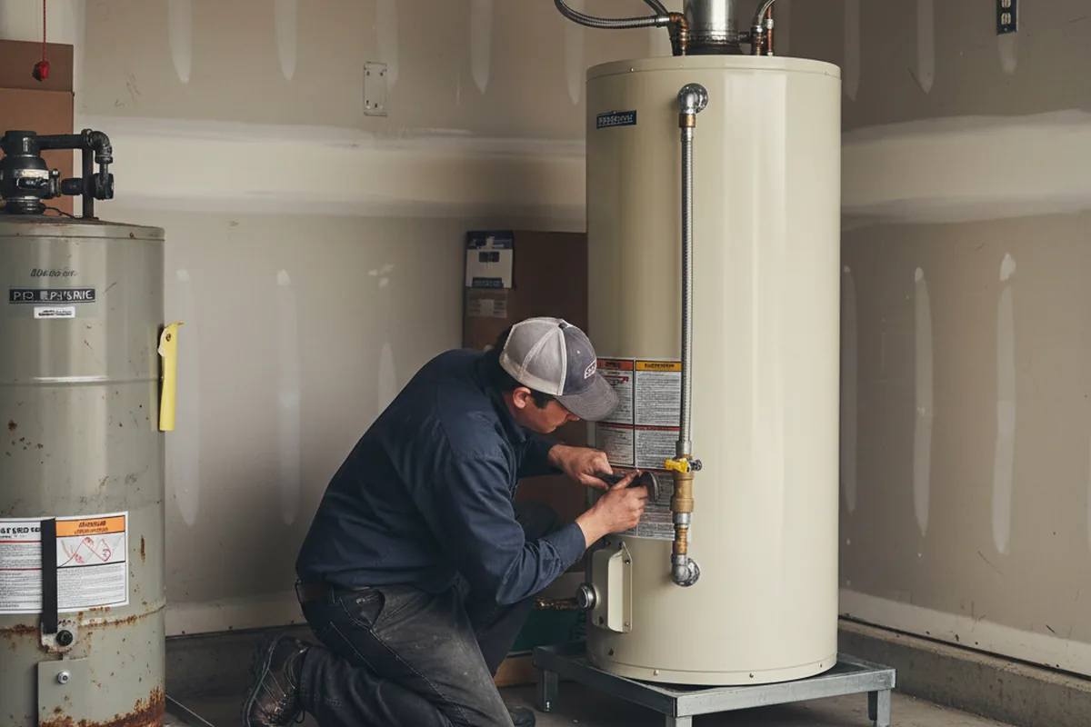 Water heater and shutoff valve replacement in Garyville